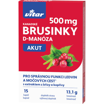 Vitar kanadské brusinky d-manóza