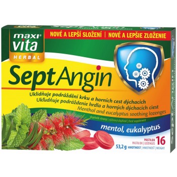 Maxi Vita Herbal SeptAngin - mentol a eukalyptus