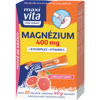 Maxi Vita Magnézium 400 mg + B komplex + vitamin C