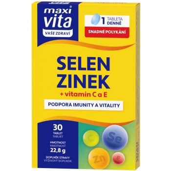 Maxi Vita Selen + zinek + vitamin C a E