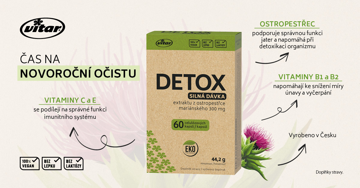 Vitar Detox ostropestřec